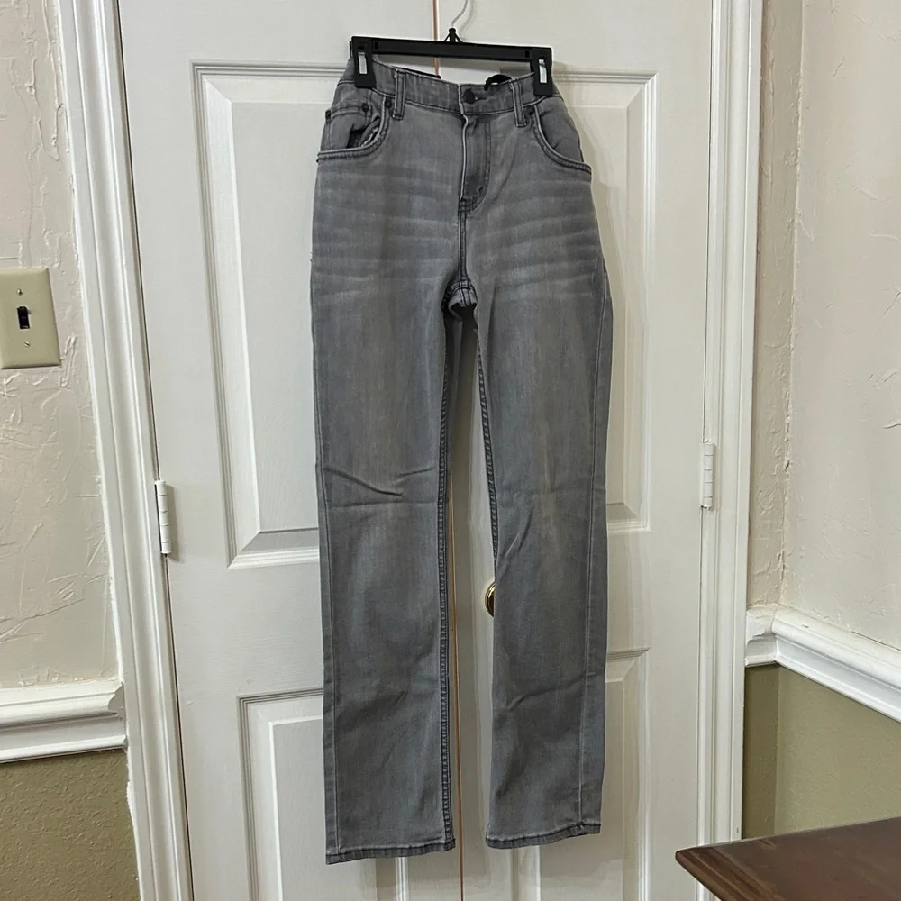Levi's 511 Slim Fit Boys Jeans Size 18 Light Gray Wash